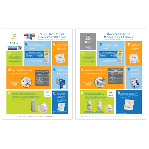 FROG @ease for Bullfrog® Spas Quick Start-Up Sheet
