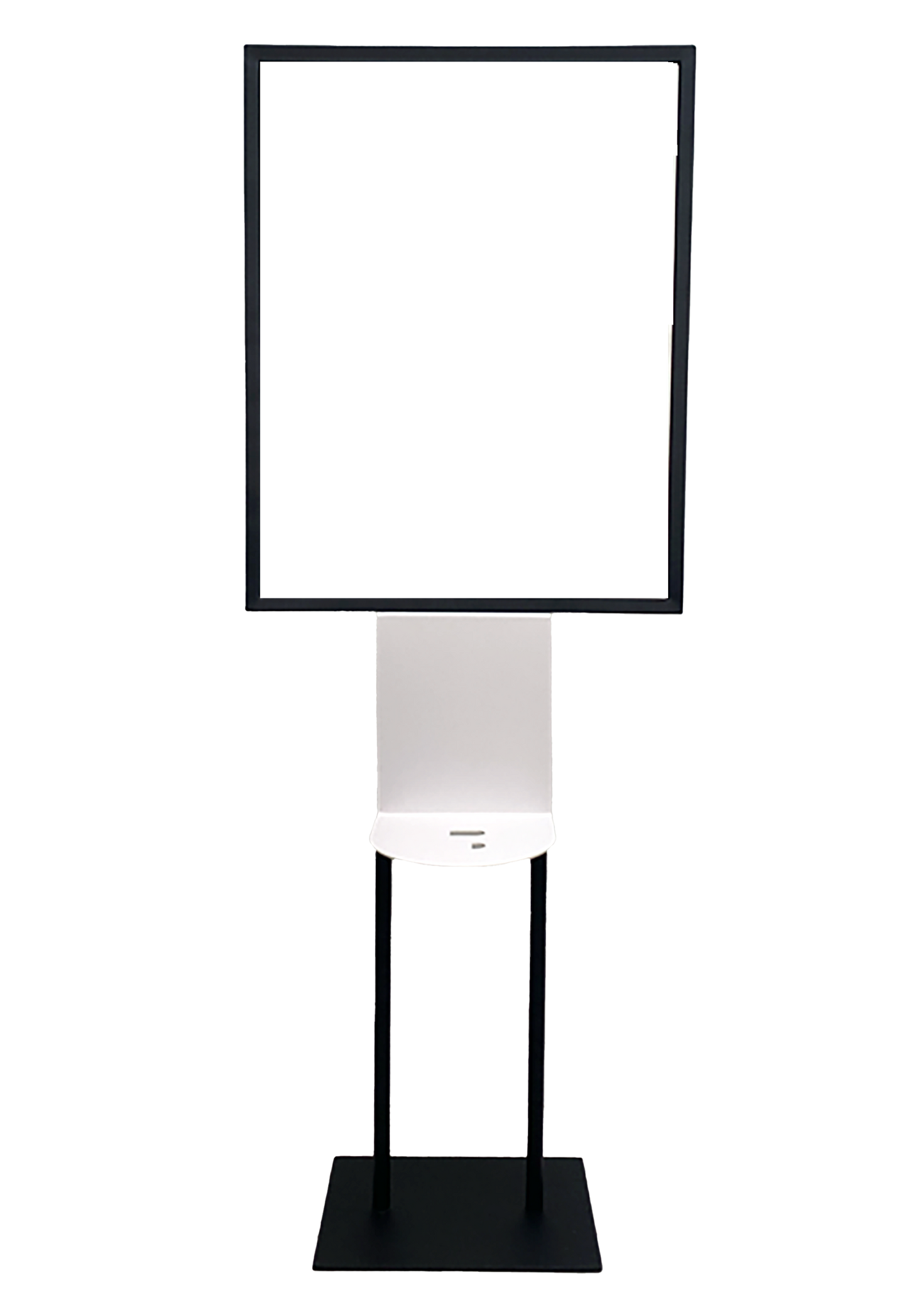 Poster Stand with Product Shelf
