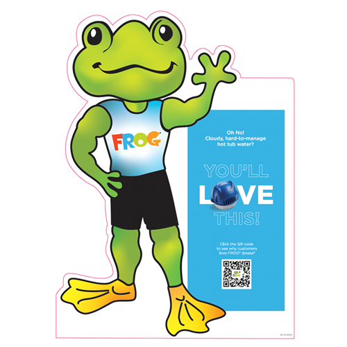 FROG @ease Love Counter Standee