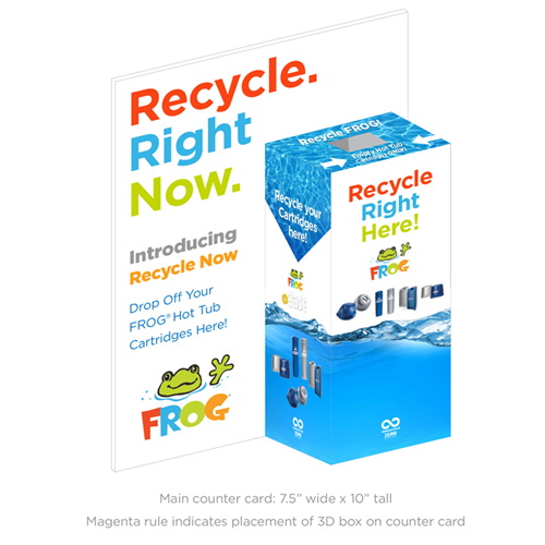 FROG Recycle 3D Counter Card