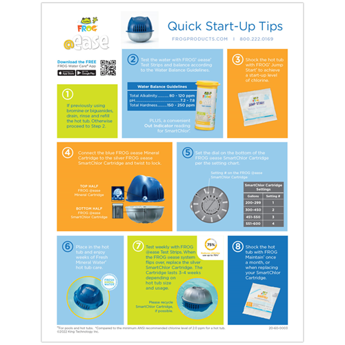 FROG @ease Floating System Quick Start-Up Sheet